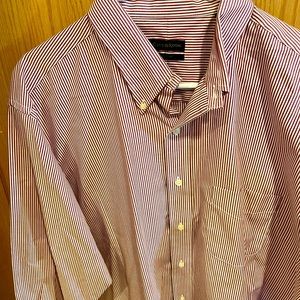 Club Room - red and white long sleeved striped